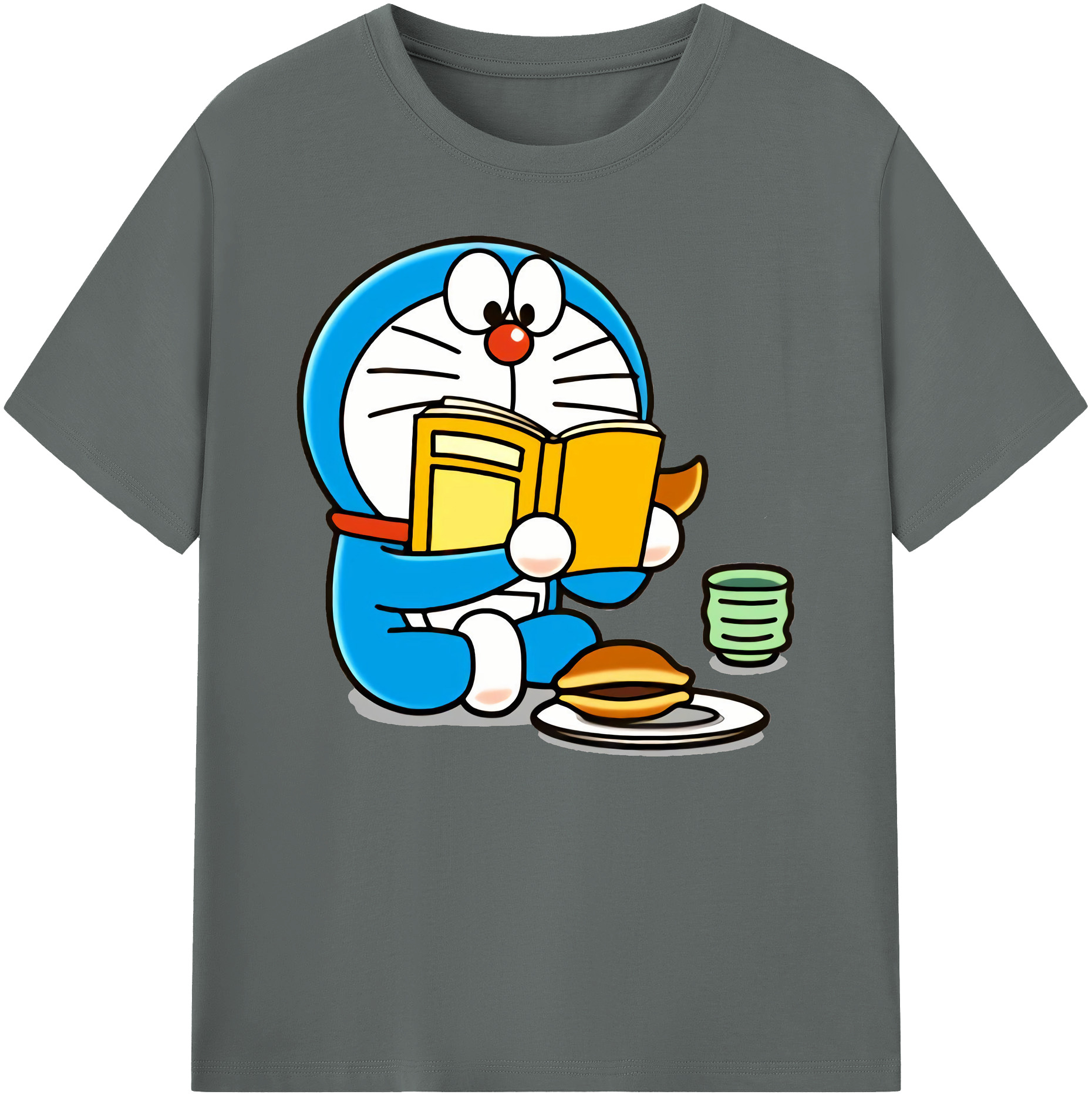 （画像用） ドラえもん Doraemon 綿100％ メンズ半袖Tシャツ｜肌触りやわらか＆通気性